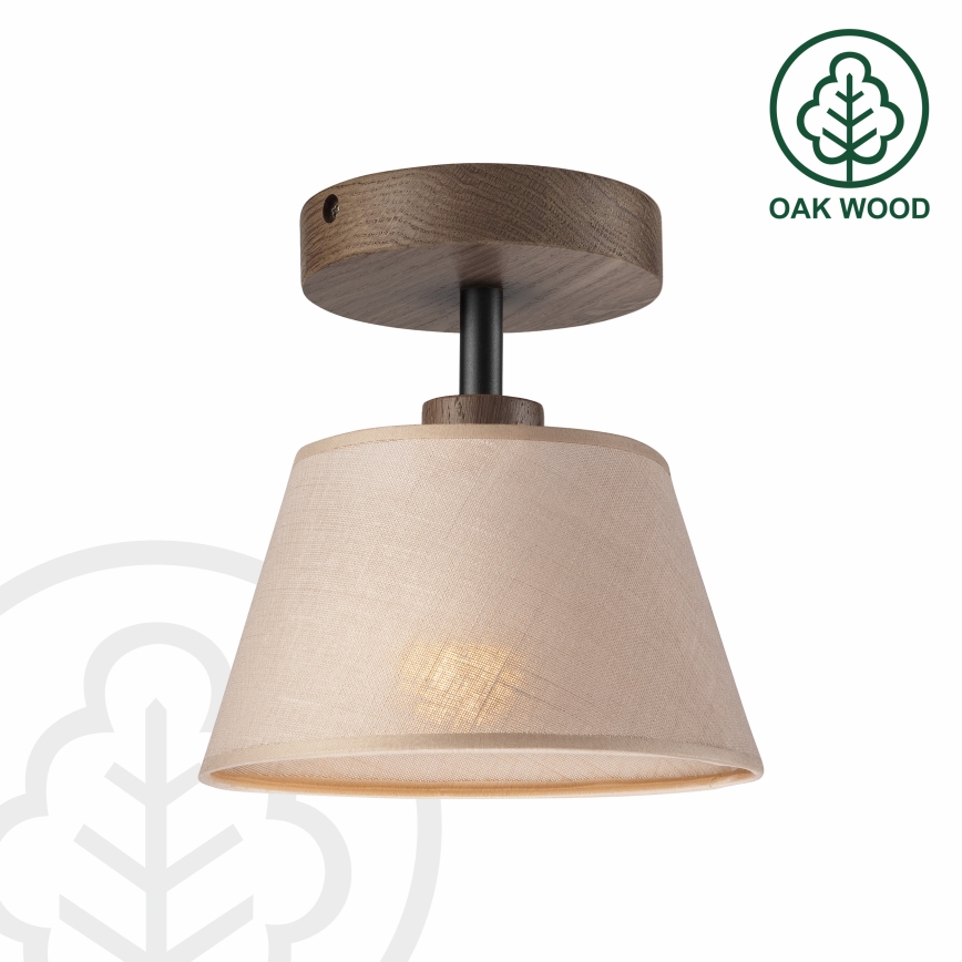 Brilagi - LED  Virsapmetuma lustra ANTHONY 1xE14/60W/230V ozols riekstkoks/bēša