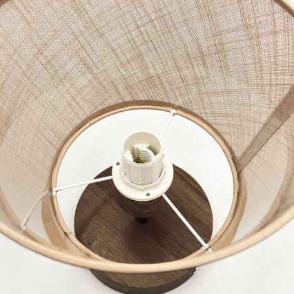 Brilagi - LED  Virsapmetuma lustra ANTHONY 1xE14/60W/230V ozols riekstkoks/bēša