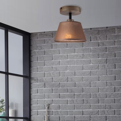 Brilagi - LED  Virsapmetuma lustra ANTHONY 1xE14/60W/230V ozols riekstkoks/brūna