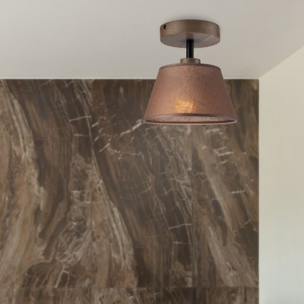 Brilagi - LED  Virsapmetuma lustra ANTHONY 1xE14/60W/230V ozols riekstkoks/brūna