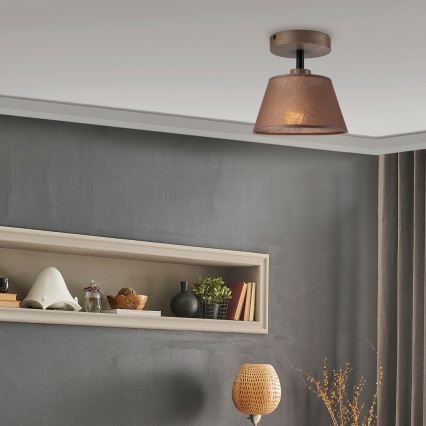 Brilagi - LED  Virsapmetuma lustra ANTHONY 1xE14/60W/230V ozols riekstkoks/brūna