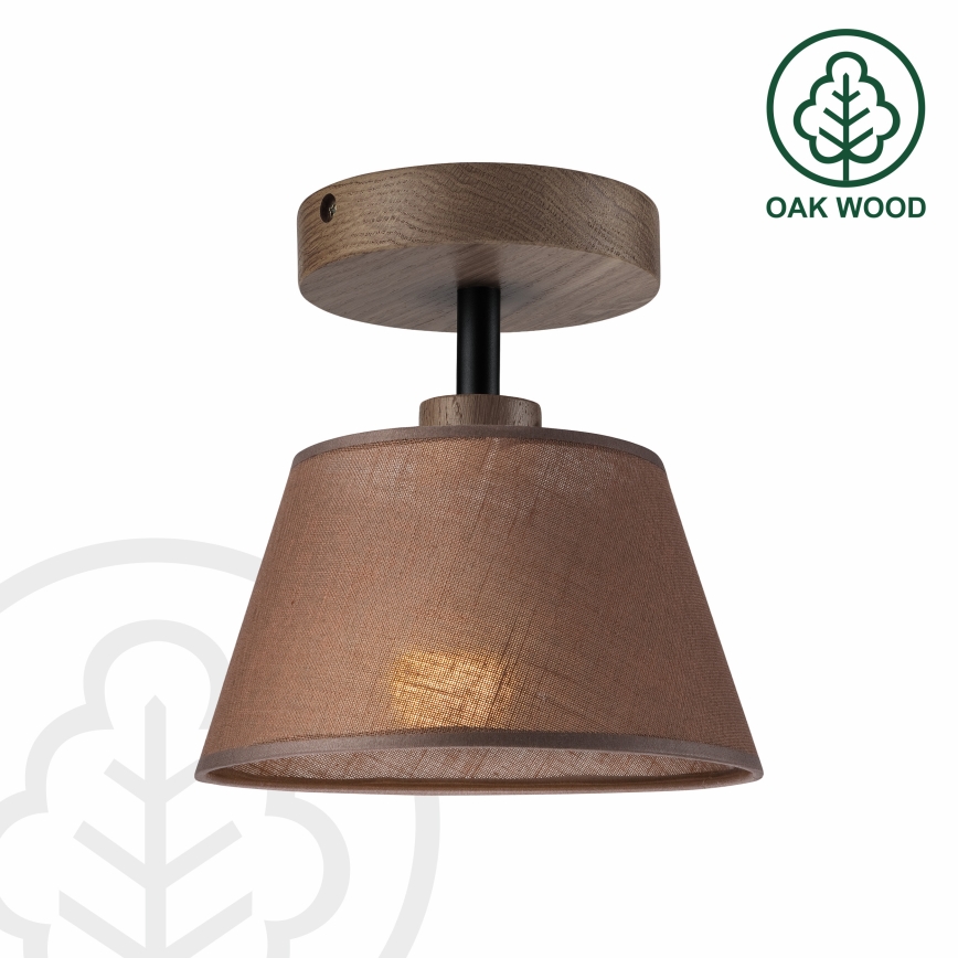 Brilagi - LED  Virsapmetuma lustra ANTHONY 1xE14/60W/230V ozols riekstkoks/brūna