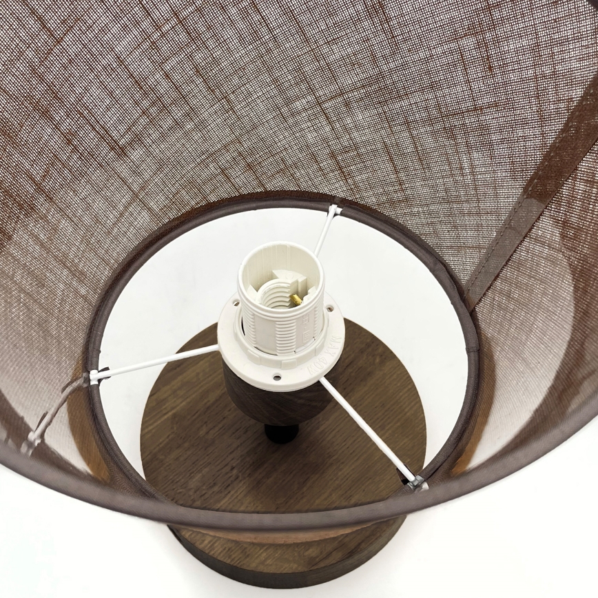 Brilagi - LED  Virsapmetuma lustra ANTHONY 1xE14/60W/230V ozols riekstkoks/brūna
