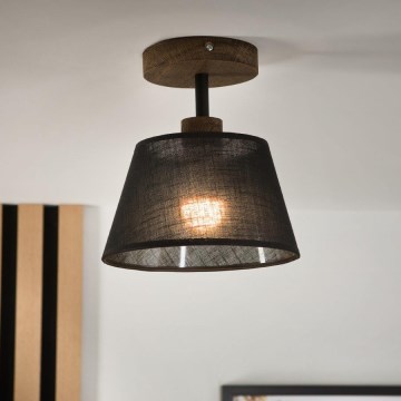 Brilagi - LED  Virsapmetuma lustra ANTHONY 1xE14/60W/230V ozols riekstkoks/melna