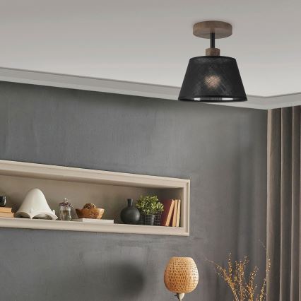 Brilagi - LED  Virsapmetuma lustra ANTHONY 1xE14/60W/230V ozols riekstkoks/melna