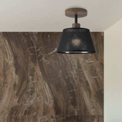 Brilagi - LED  Virsapmetuma lustra ANTHONY 1xE14/60W/230V ozols riekstkoks/melna