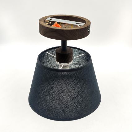 Brilagi - LED  Virsapmetuma lustra ANTHONY 1xE14/60W/230V ozols riekstkoks/melna