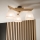 Brilagi - LED  Virsapmetuma lustra ANTHONY 3xE14/40W/230V ozols/balta