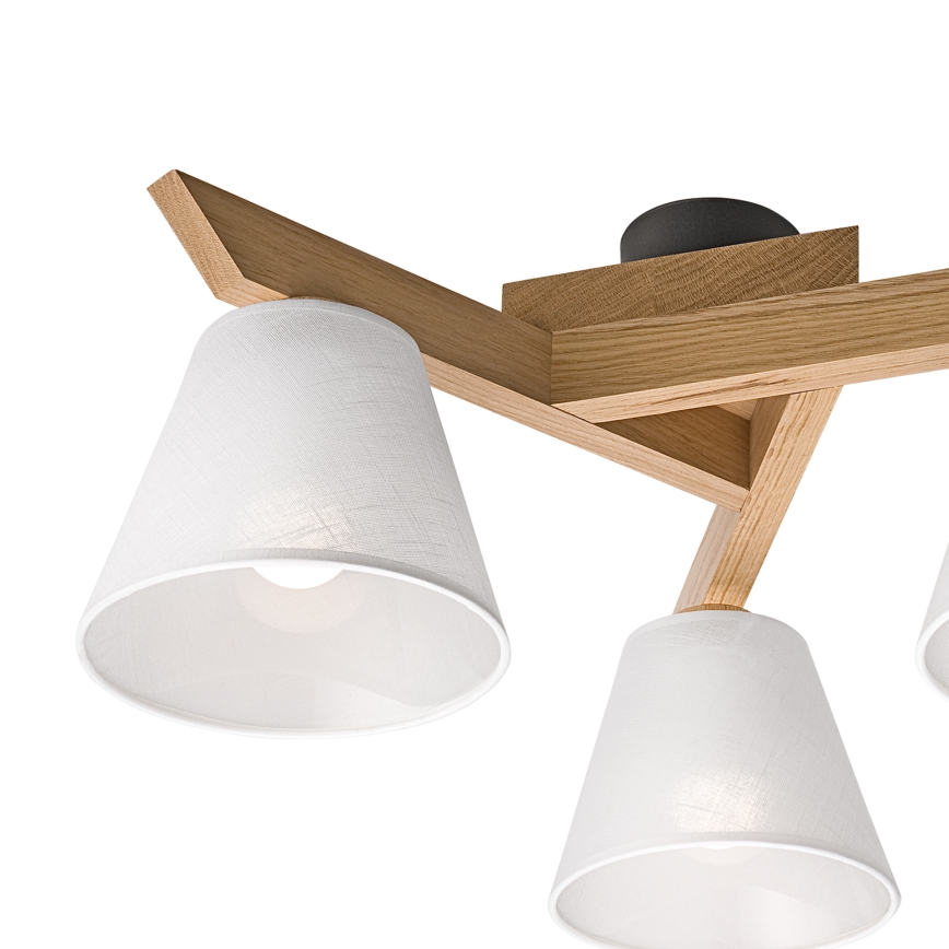 Brilagi - LED  Virsapmetuma lustra ANTHONY 3xE14/40W/230V ozols/balta