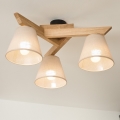Brilagi - LED  Virsapmetuma lustra ANTHONY 3xE14/40W/230V ozols/bēša
