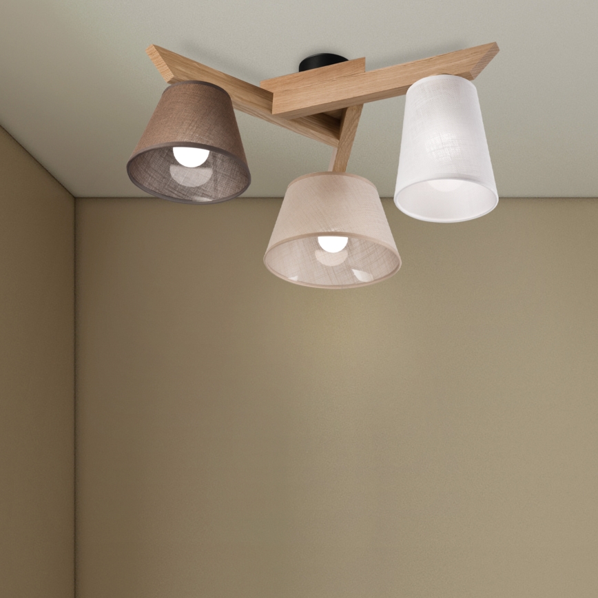 Brilagi - LED  Virsapmetuma lustra ANTHONY 3xE14/40W/230V ozols