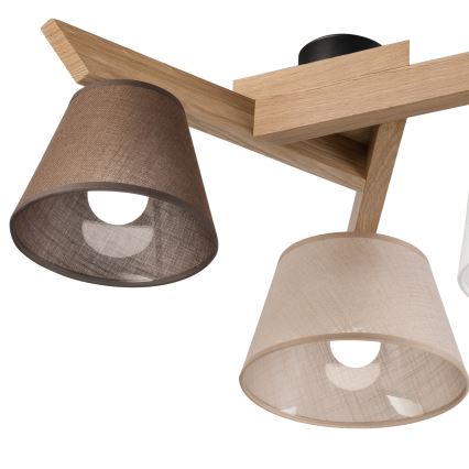 Brilagi - LED  Virsapmetuma lustra ANTHONY 3xE14/40W/230V ozols