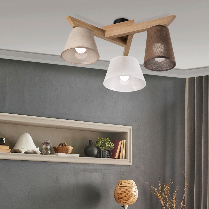 Brilagi - LED  Virsapmetuma lustra ANTHONY 3xE14/40W/230V ozols