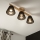 Brilagi - LED  Virsapmetuma lustra ANTHONY 3xE14/40W/230V ozols/melna