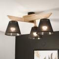 Brilagi - LED  Virsapmetuma lustra ANTHONY 3xE14/40W/230V ozols/melna