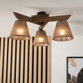 Brilagi - LED  Virsapmetuma lustra ANTHONY 3xE14/40W/230V ozols riekstkoks/brūna