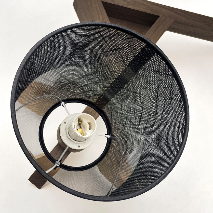 Brilagi - LED  Virsapmetuma lustra ANTHONY 3xE14/40W/230V ozols riekstkoks/melna