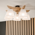 Brilagi - LED  Virsapmetuma lustra ANTHONY 5xE14/40W/230V ozols/balta
