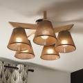 Brilagi - LED  Virsapmetuma lustra ANTHONY 5xE14/40W/230V ozols/brūna