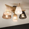Brilagi - LED  Virsapmetuma lustra ANTHONY 5xE14/40W/230V ozols