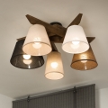 Brilagi - LED  Virsapmetuma lustra ANTHONY 5xE14/40W/230V ozols