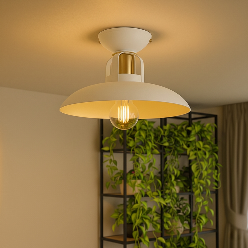 Brilagi - LED Virsapmetuma lustra FLAMENGO 1xE27/60W/230V balta