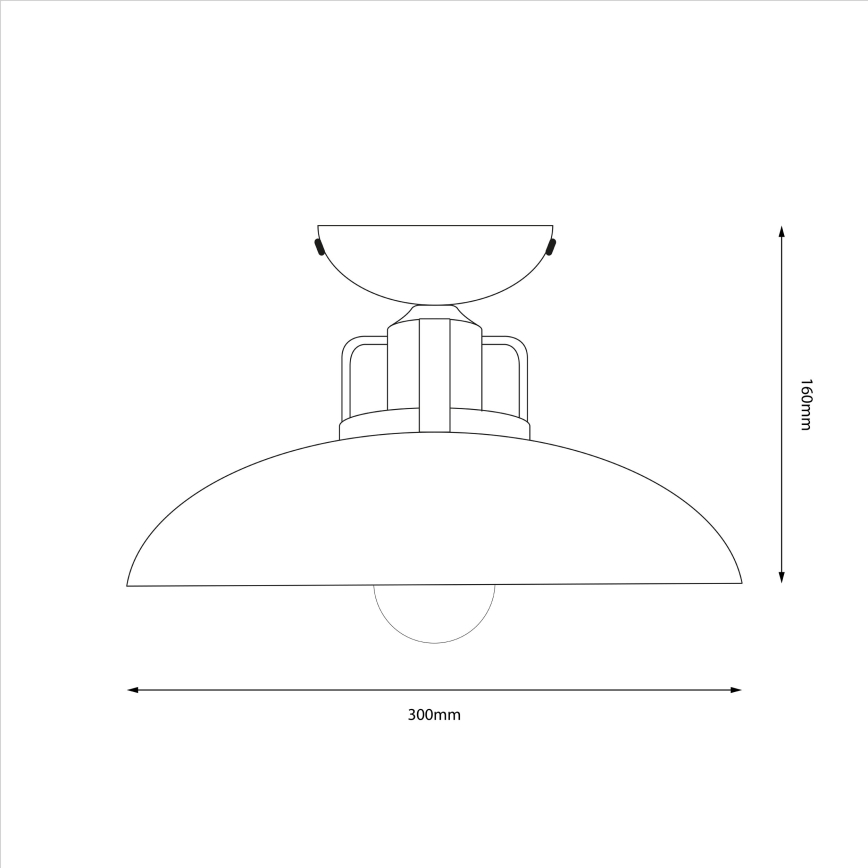 Brilagi - LED Virsapmetuma lustra FLAMENGO 1xE27/60W/230V bēša