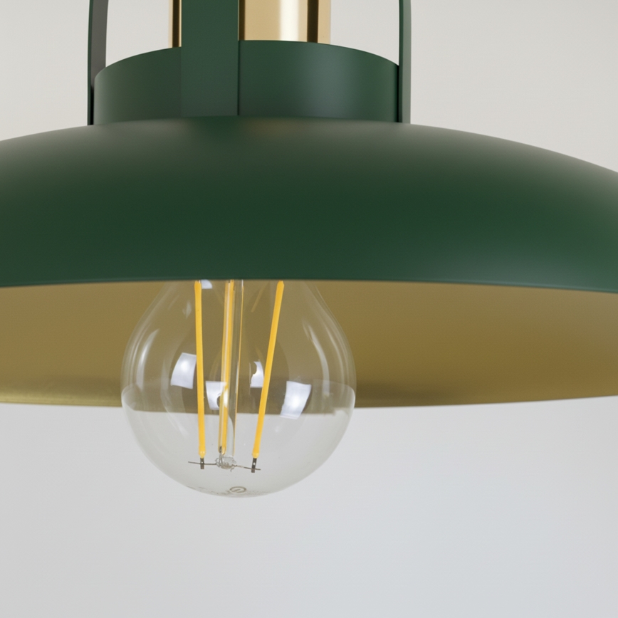 Brilagi - LED Virsapmetuma lustra FLAMENGO 1xE27/60W/230V zaļa