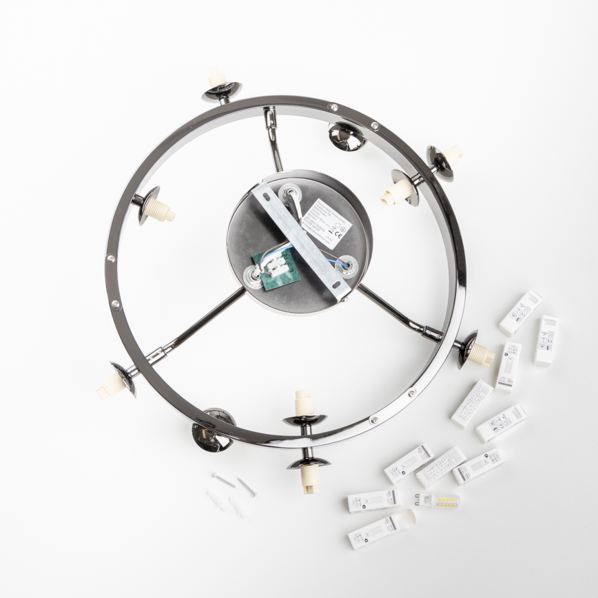 Brilagi - LED Virsapmetuma lustra MILLA 10xG9/3W/230V spīdīgi hromēts/dūmakains