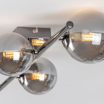 Brilagi - LED Virsapmetuma lustra MILLA 4xG9/3W/230V spīdīgi hromēts/dūmakains