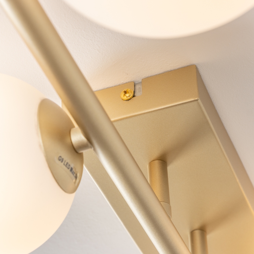 Brilagi - LED Virsapmetuma lustra MILLA 4xG9/3W/230V zelta/balta