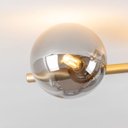 Brilagi - LED Virsapmetuma lustra MILLA 4xG9/3W/230V zelta/dūmakains