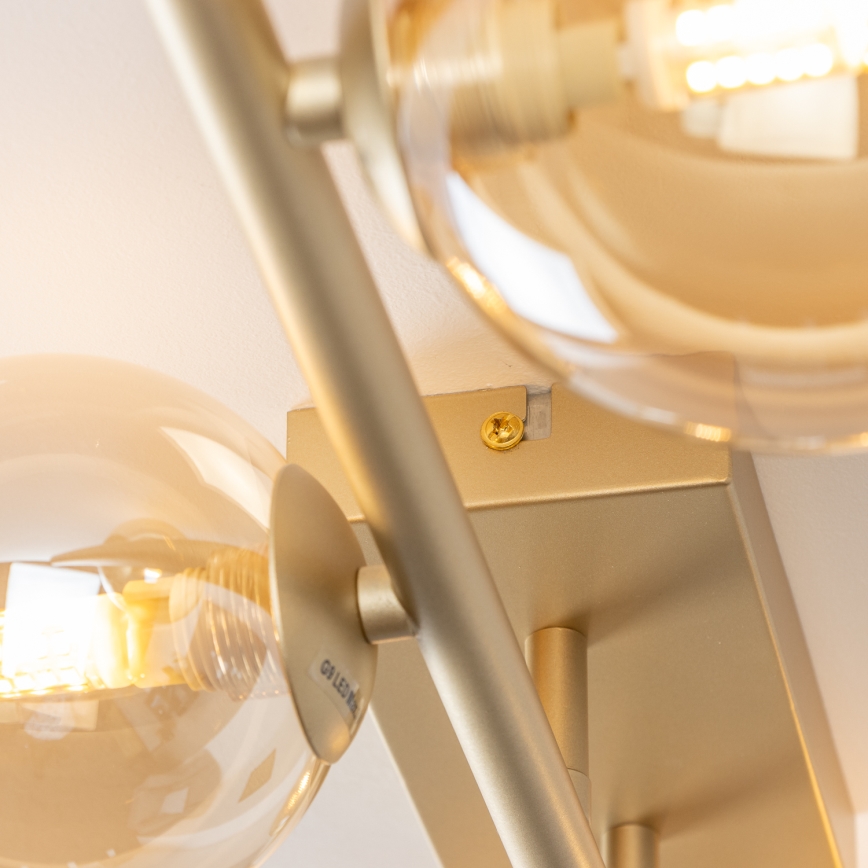 Brilagi - LED Virsapmetuma lustra MILLA 4xG9/3W/230V zelta