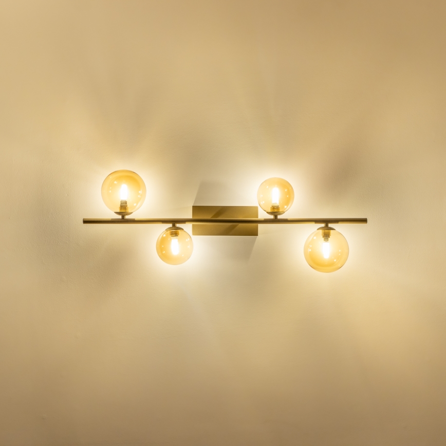 Brilagi - LED Virsapmetuma lustra MILLA 4xG9/3W/230V zelta