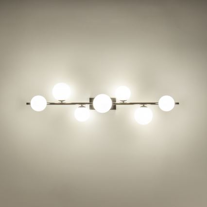 Brilagi - LED Virsapmetuma lustra MILLA 7xG9/3W/230V spīdīgi hromēts/balta