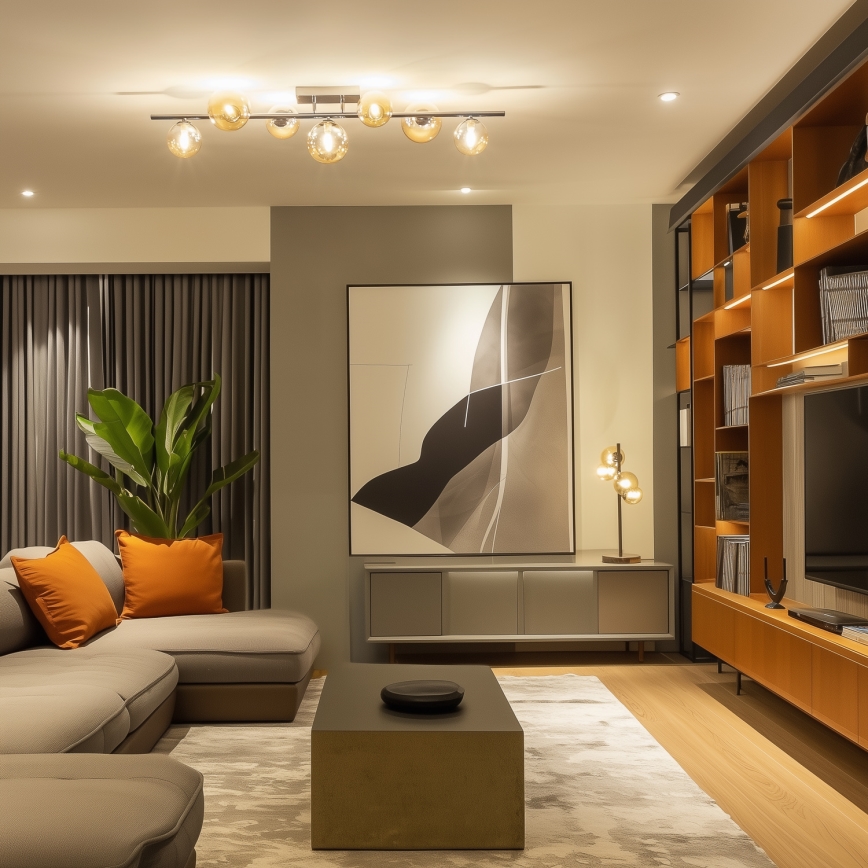 Brilagi - LED Virsapmetuma lustra MILLA 7xG9/3W/230V spīdīgi hromēts/zelta