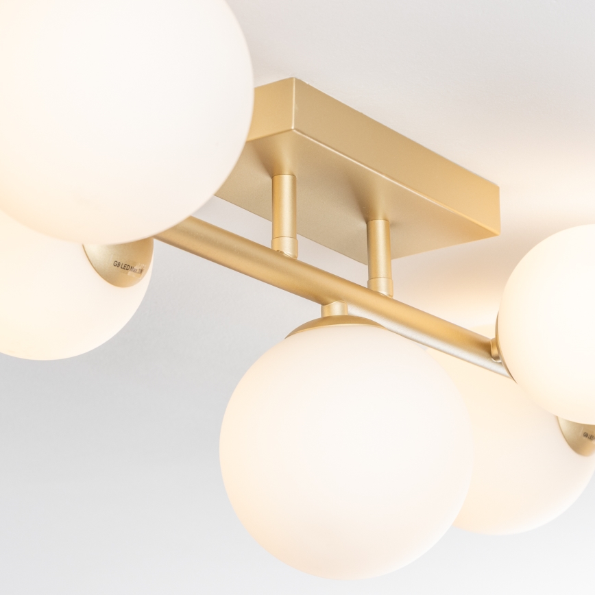 BRILAGI - LED Virsapmetuma lustra MILLA 7xG9/3W/230V zelta/balta