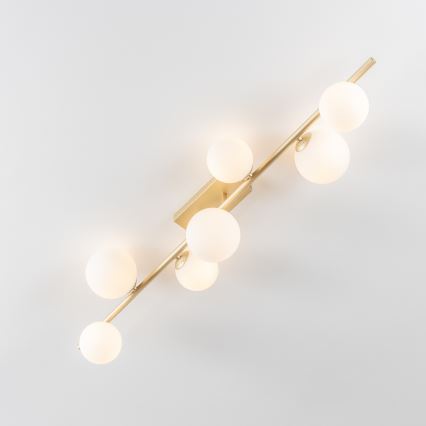 BRILAGI - LED Virsapmetuma lustra MILLA 7xG9/3W/230V zelta/balta