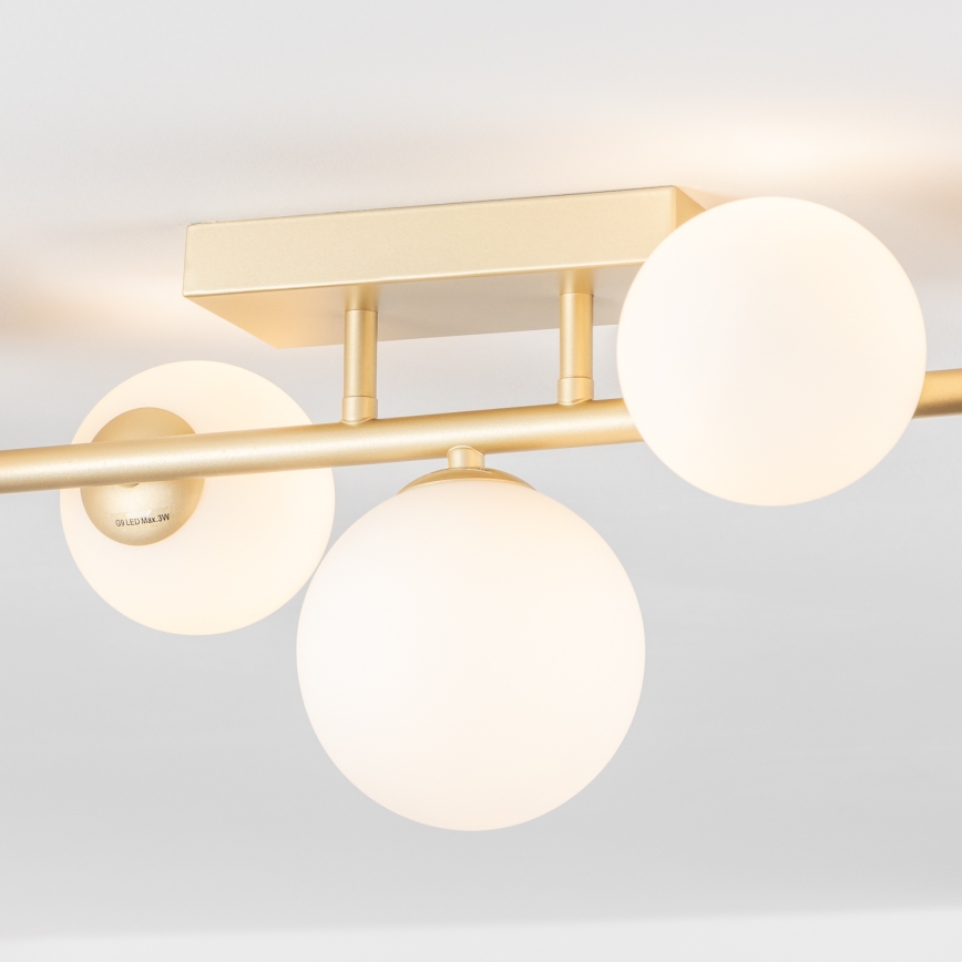 BRILAGI - LED Virsapmetuma lustra MILLA 7xG9/3W/230V zelta/balta