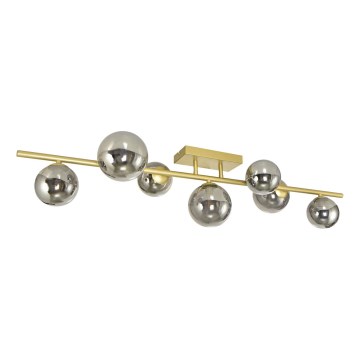 Brilagi - LED Virsapmetuma lustra MILLA 7xG9/3W/230V zelta/dūmakains