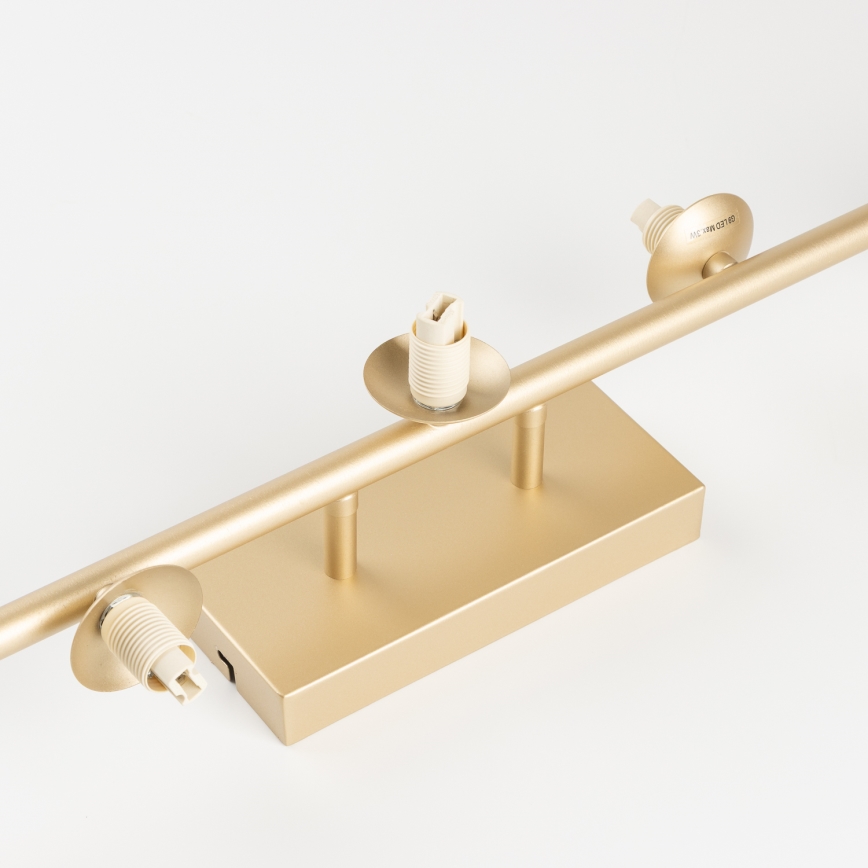 Brilagi - LED Virsapmetuma lustra MILLA 7xG9/3W/230V zelta/dūmakains