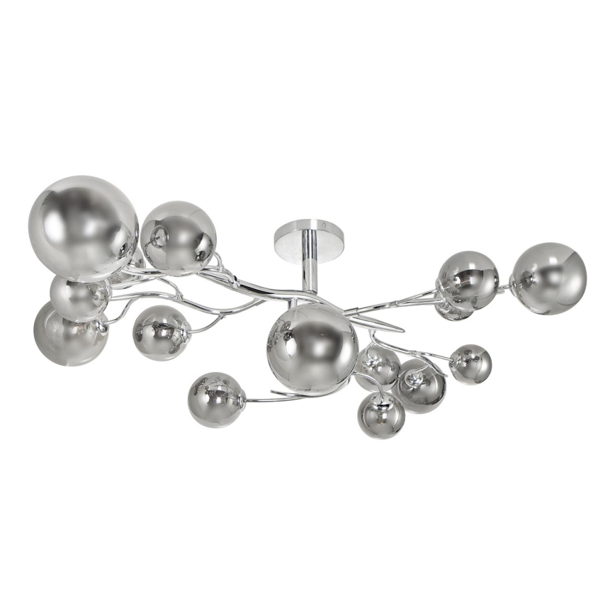 Brilagi - LED Virsapmetuma lustra MISTEL 15xG9/3W/230V spīdīgi hromēts/dūmakains