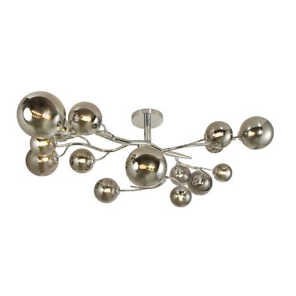 Brilagi - LED Virsapmetuma lustra MISTEL 15xG9/3W/230V spīdīgi hromēts/dūmakains