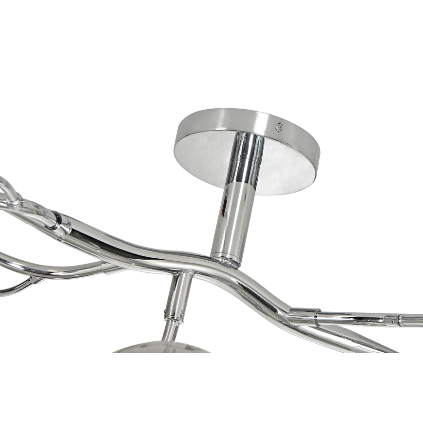 Brilagi - LED Virsapmetuma lustra MISTEL 15xG9/3W/230V spīdīgi hromēts/dūmakains