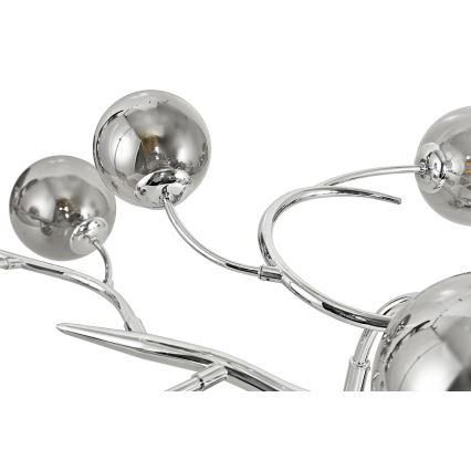 Brilagi - LED Virsapmetuma lustra MISTEL 15xG9/3W/230V spīdīgi hromēts/dūmakains
