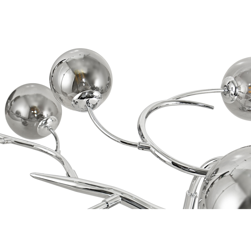 Brilagi - LED Virsapmetuma lustra MISTEL 15xG9/3W/230V spīdīgi hromēts/dūmakains