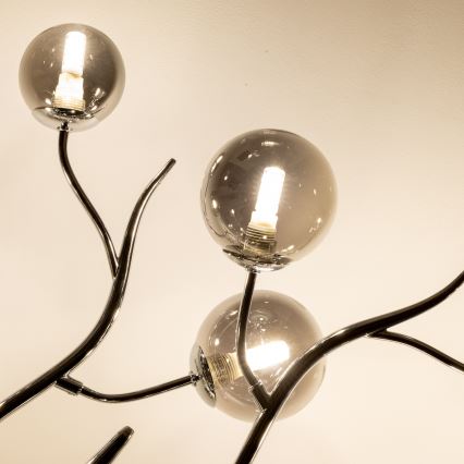 Brilagi - LED Virsapmetuma lustra MISTEL 15xG9/3W/230V spīdīgi hromēts/dūmakains