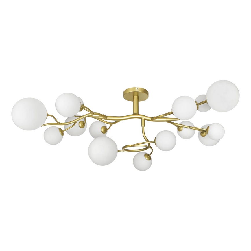 Brilagi - LED Virsapmetuma lustra MISTEL 15xG9/3W/230V zelta/balta