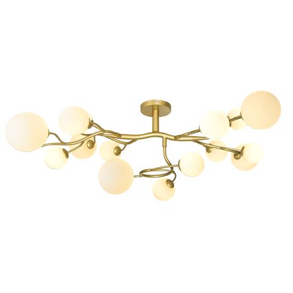 Brilagi - LED Virsapmetuma lustra MISTEL 15xG9/3W/230V zelta/balta