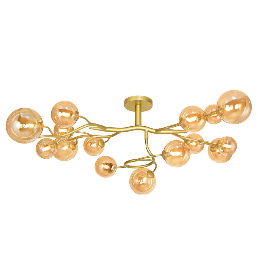 Brilagi - LED Virsapmetuma lustra MISTEL 15xG9/3W/230V zelta